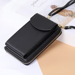 image-Manufacturer's supply of new women's mobile phone bags, Korean style fashionable solid color cross-body shoulder bags