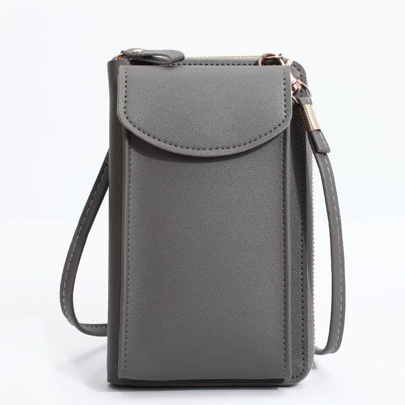image-Manufacturer's supply of new women's mobile phone bags, Korean style fashionable solid color cross-body shoulder bags