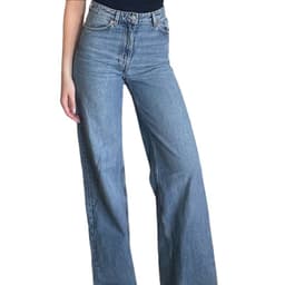 image-2022 New Fashion Straight Leg Denim Trousers Retro Loose Washed Loose High Waist Jeans for Women