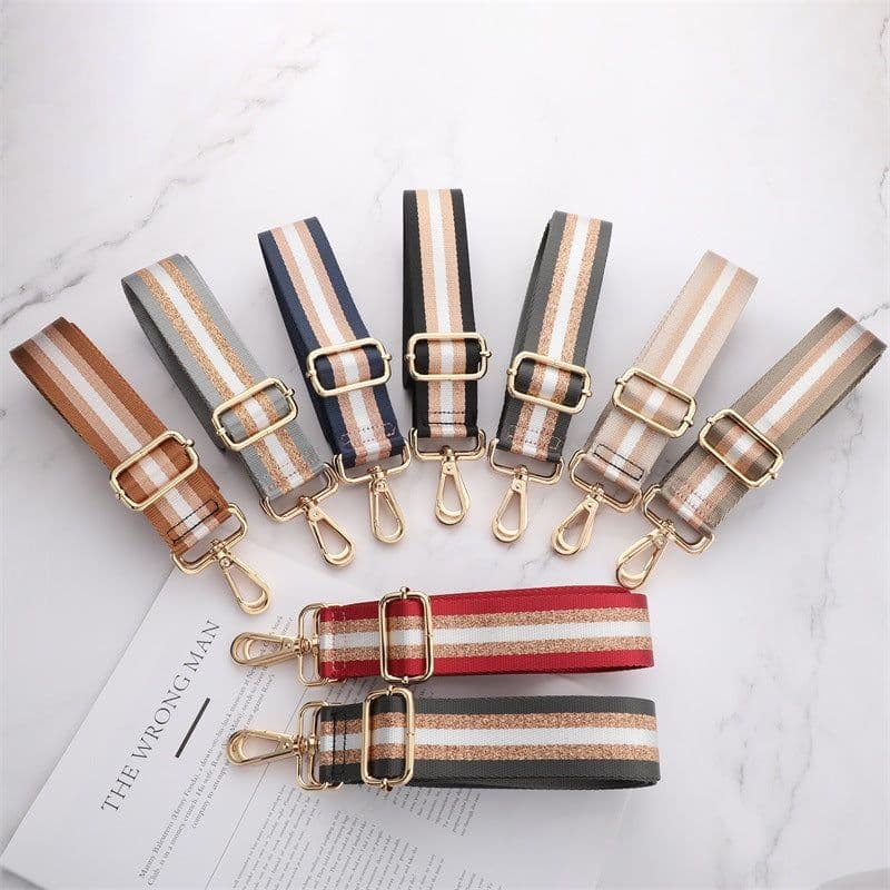 image-New thickened canvas bag strap accessories, adjustable shoulder straps, crossbody bags, widened shoulder straps, luggage straps, exclusive for cross-border supply