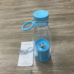 image-New household USB wine bottle juice cup outdoor 6-leaf blade bottle juicer portable student electric juice machine