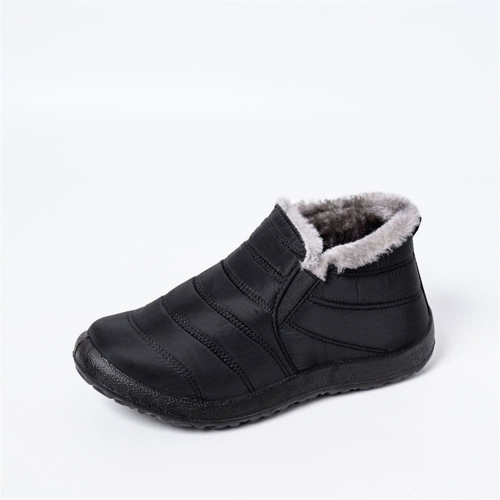 image-Foreign trade cross-border large size cotton shoes 35-47 warm anti-slip lazy casual lightweight waterproof umbrella cloth snow boots PU