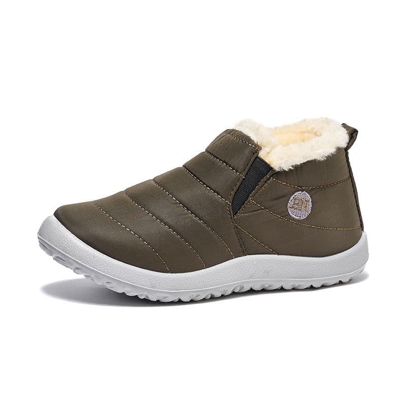 image-Foreign trade cross-border large size cotton shoes 35-47 warm anti-slip lazy casual lightweight waterproof umbrella cloth snow boots PU