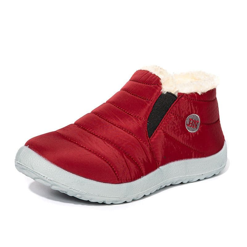 image-Foreign trade cross-border large size cotton shoes 35-47 warm anti-slip lazy casual lightweight waterproof umbrella cloth snow boots PU