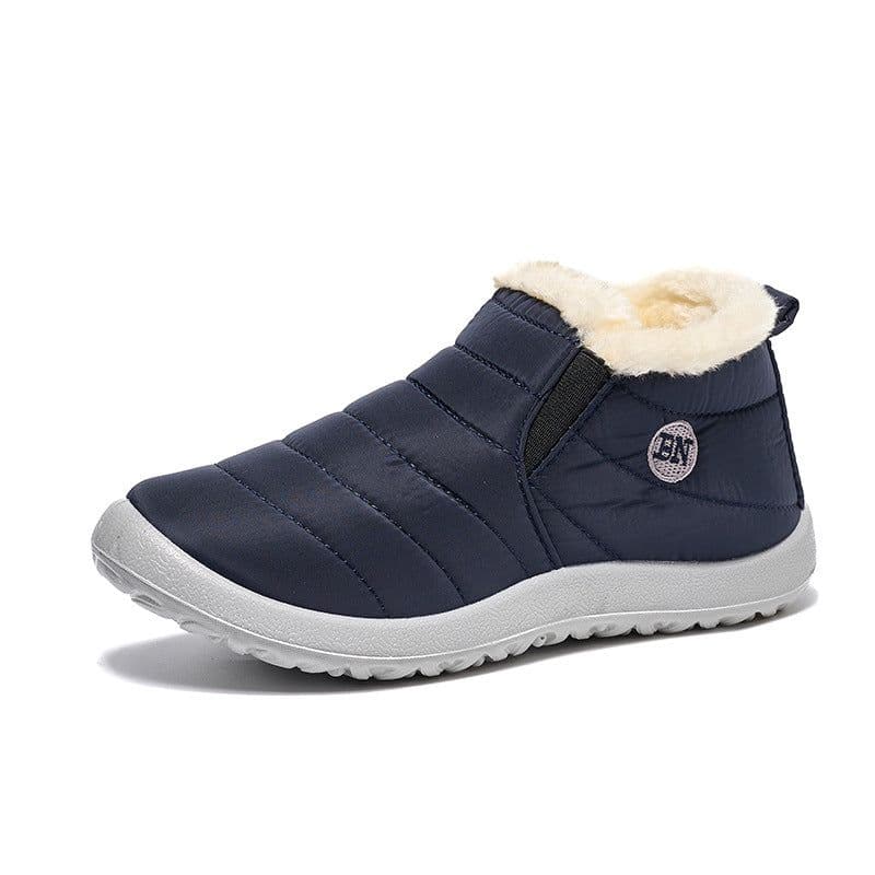 image-Foreign trade cross-border large size cotton shoes 35-47 warm anti-slip lazy casual lightweight waterproof umbrella cloth snow boots PU