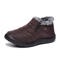 image-Foreign trade cross-border large size cotton shoes 35-47 warm anti-slip lazy casual lightweight waterproof umbrella cloth snow boots PU