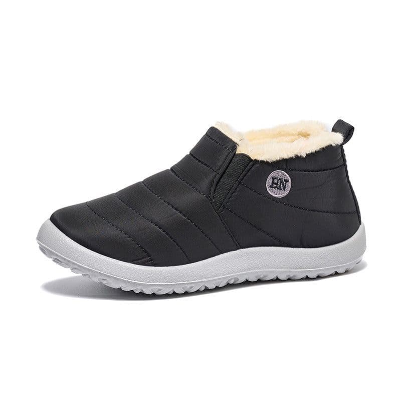 image-Foreign trade cross-border large size cotton shoes 35-47 warm anti-slip lazy casual lightweight waterproof umbrella cloth snow boots PU