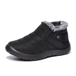 image-Foreign trade cross-border large size cotton shoes 35-47 warm anti-slip lazy casual lightweight waterproof umbrella cloth snow boots PU