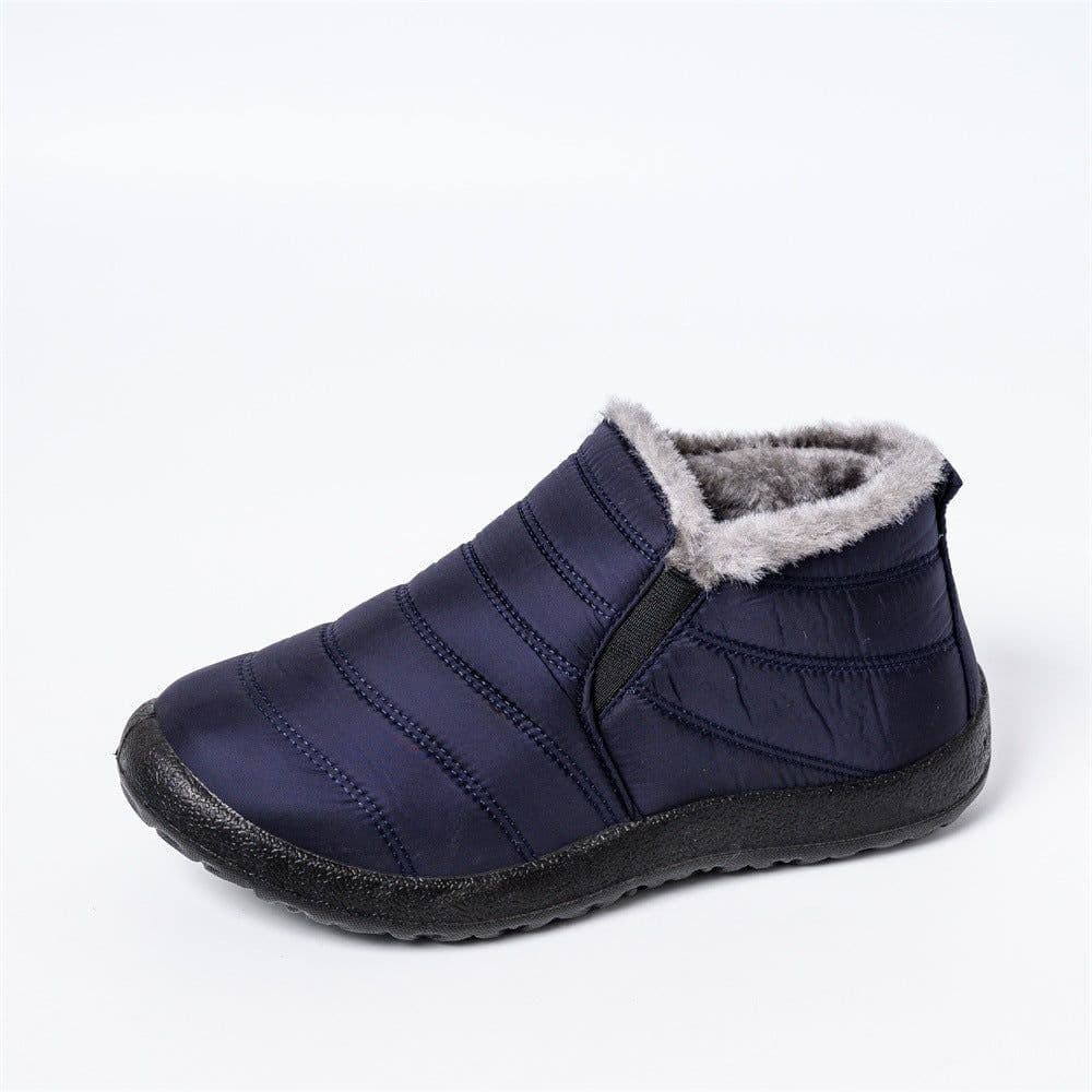 image-Foreign trade cross-border large size cotton shoes 35-47 warm anti-slip lazy casual lightweight waterproof umbrella cloth snow boots PU