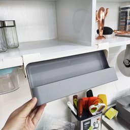 image-Condiment bottle storage rack kitchen condiment bottle drawer condiment box hanging household punch-free condiment jar storage rack