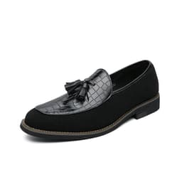 image-2023 Men's Spring and Autumn Shoes Business Men's Casual Leather Shoes British Fashion Slip-on Leather Shoes Men's Cross-Border 47 Large Size Shoes