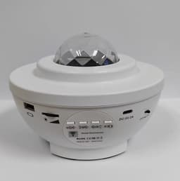 image-Popular starry sky lamp projection lamp USB Bluetooth music rotating water ripple starry sky laser bedroom atmosphere light