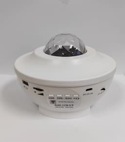 image-Popular starry sky lamp projection lamp USB Bluetooth music rotating water ripple starry sky laser bedroom atmosphere light