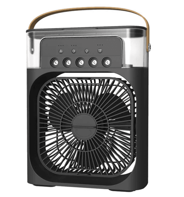 image-Five-Hole 5-Hole Spray Fan USB Office and Dormitory Humidifying Air Conditioner Thermantidote Cooler F