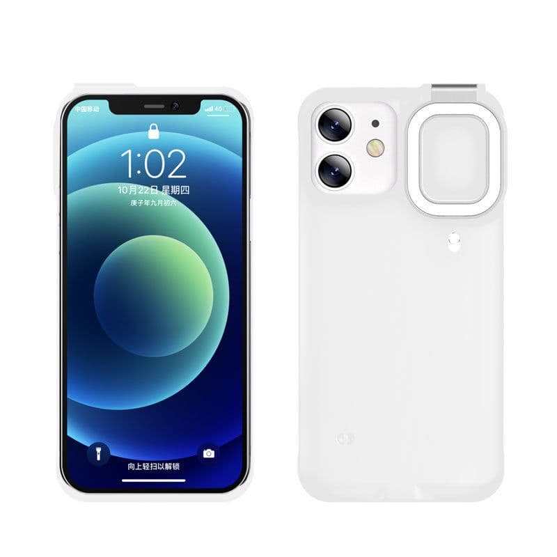 image-Ring flashing mobile phone case fill light protective cover flip light factory cross-border selfie beauty net red ins new soft light
