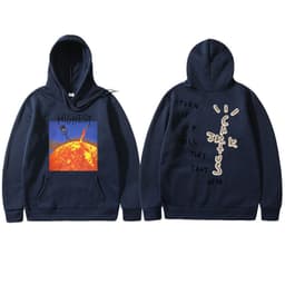image-Travis Scott HITR Sun Hoodie Flame Sun Hoodie Men and Women