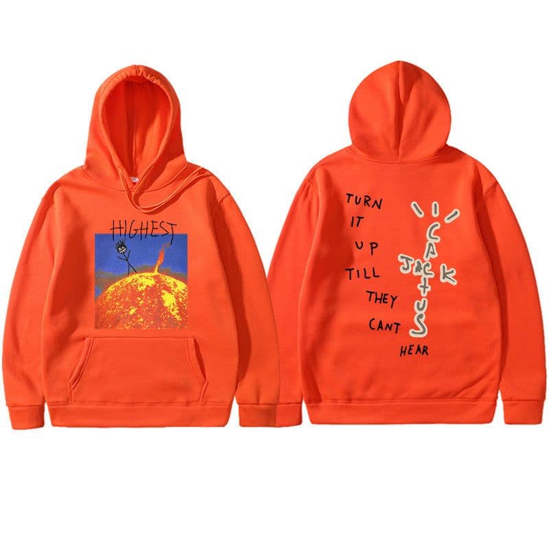 image-Travis Scott HITR Sun Hoodie Flame Sun Hoodie Men and Women