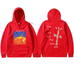 image-Travis Scott HITR Sun Hoodie Flame Sun Hoodie Men and Women