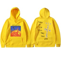 image-Travis Scott HITR Sun Hoodie Flame Sun Hoodie Men and Women