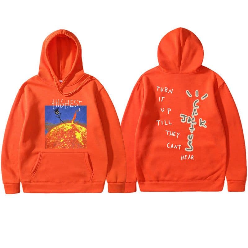 image-Travis Scott HITR Sun Hoodie Flame Sun Hoodie Men and Women