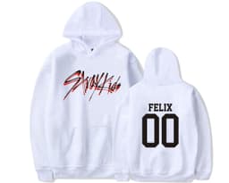 image-Stray Kids group album GO students around should help playing song clothes pullover sweater women's hoodie jacket