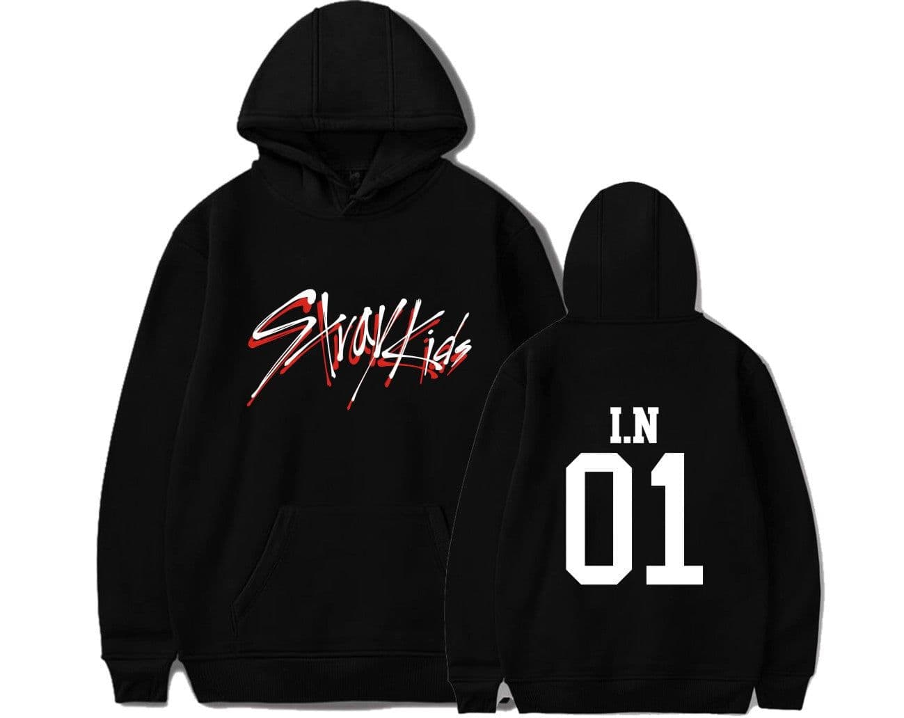 image-Stray Kids group album GO students around should help playing song clothes pullover sweater women's hoodie jacket