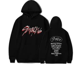 image-Stray Kids group album GO students around should help playing song clothes pullover sweater women's hoodie jacket