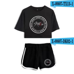 image-2019 new product sweater Korean combination trend short-sleeved umbilical suit female factory direct sales