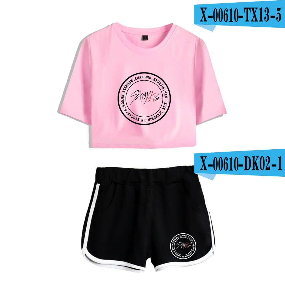 image-2019 new product sweater Korean combination trend short-sleeved umbilical suit female factory direct sales
