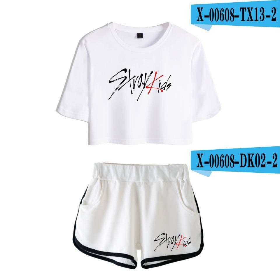 image-2019 new product sweater Korean combination trend short-sleeved umbilical suit female factory direct sales