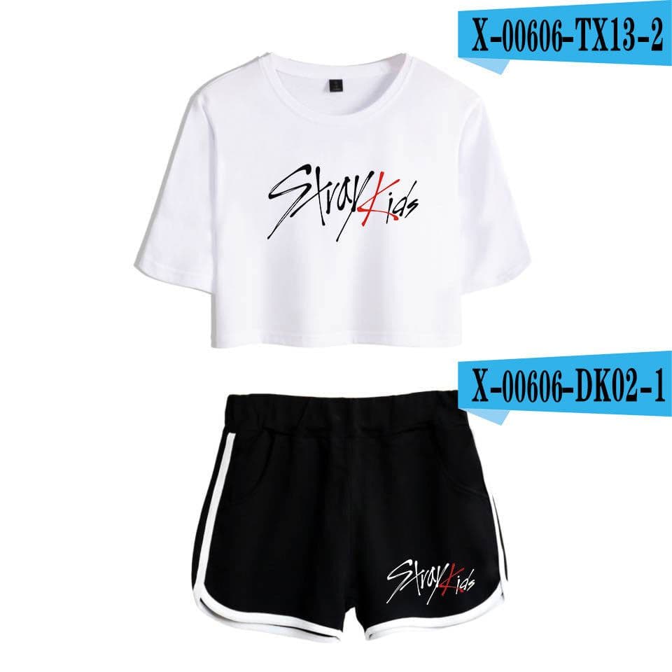 image-2019 new product sweater Korean combination trend short-sleeved umbilical suit female factory direct sales