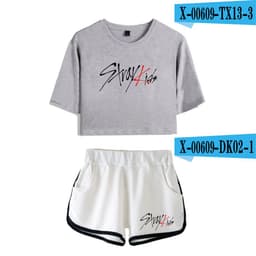image-2019 new product sweater Korean combination trend short-sleeved umbilical suit female factory direct sales