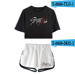 image-2019 new product sweater Korean combination trend short-sleeved umbilical suit female factory direct sales