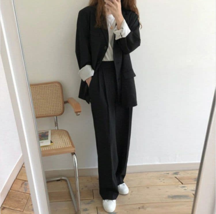 image-Small suit jacket female Korean version loose new spring and autumn new net red fashion temperament suit