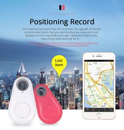 image-Drop-shaped Bluetooth Anti-Lost Keychain Finder