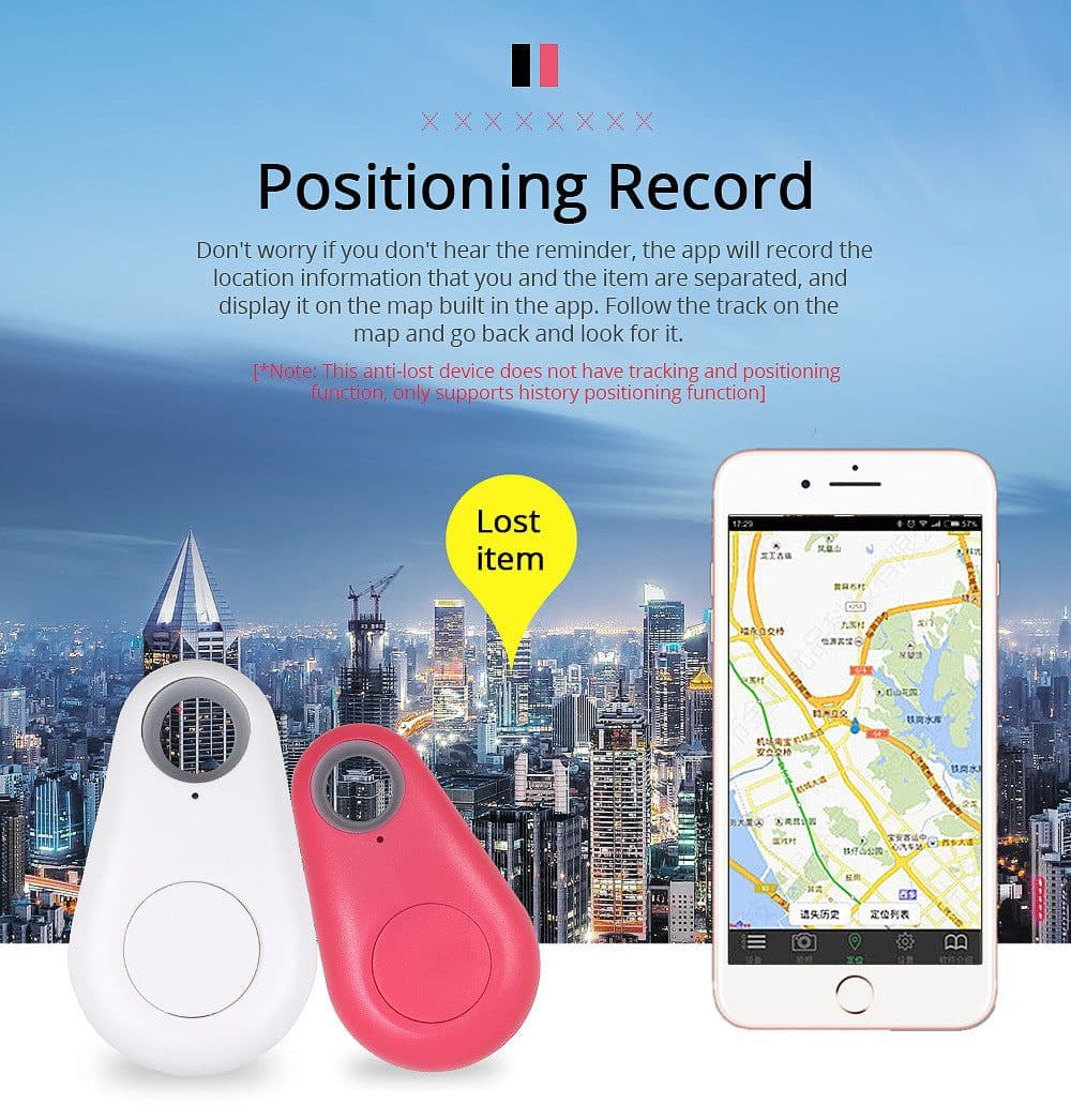 image-Drop-shaped Bluetooth Anti-Lost Keychain Finder