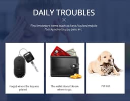 image-Drop-shaped Bluetooth Anti-Lost Keychain Finder