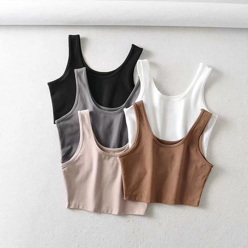 image-Sports vest women's foreign trade summer ins super fire Europe and the United States sexy U-neck slim short quick-drying fitness yoga underwear