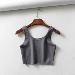 image-Sports vest women's foreign trade summer ins super fire Europe and the United States sexy U-neck slim short quick-drying fitness yoga underwear