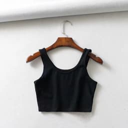 image-Sports vest women's foreign trade summer ins super fire Europe and the United States sexy U-neck slim short quick-drying fitness yoga underwear