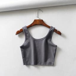 image-Sports vest women's foreign trade summer ins super fire Europe and the United States sexy U-neck slim short quick-drying fitness yoga underwear