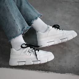 image-Thick-soled white shoes for female students, Korean version, comfortable spring 2021, new sports shoes, trendy casual daddy shoes