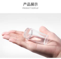 image-Cross-border exclusive nail art transparent transfer stamp 2.8cm with cover nail printing French nail stamp tool with scraper