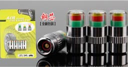 image-Tire pressure warning caps, car tire pressure valve caps, tire pressure cap monitoring caps, car tire detection caps, 4 packs