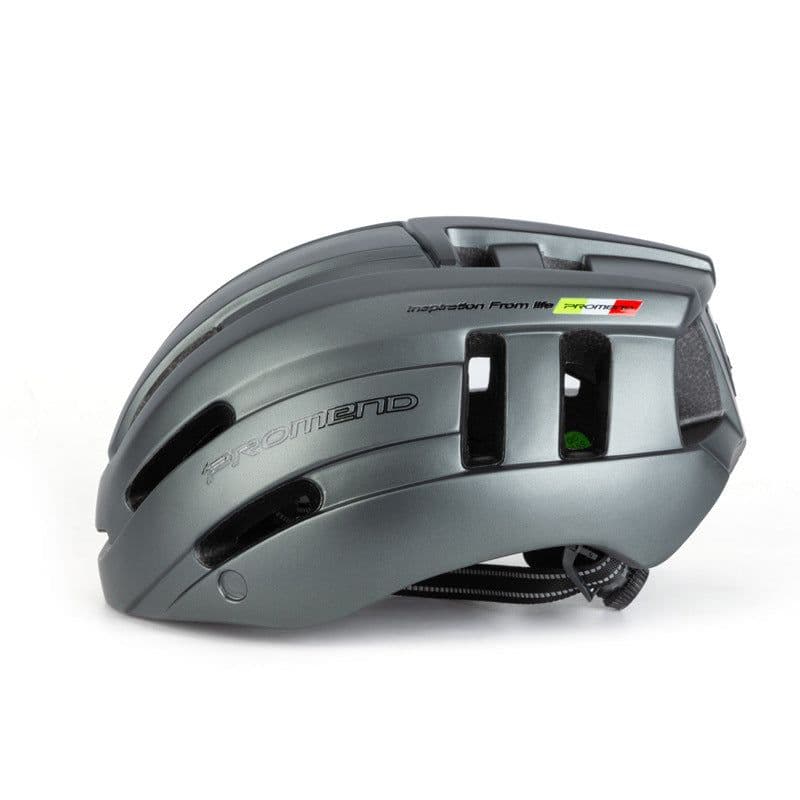 image-PROMEND mountain bike helmet and helmet integrated molding with LED warning light mountain riding equipment