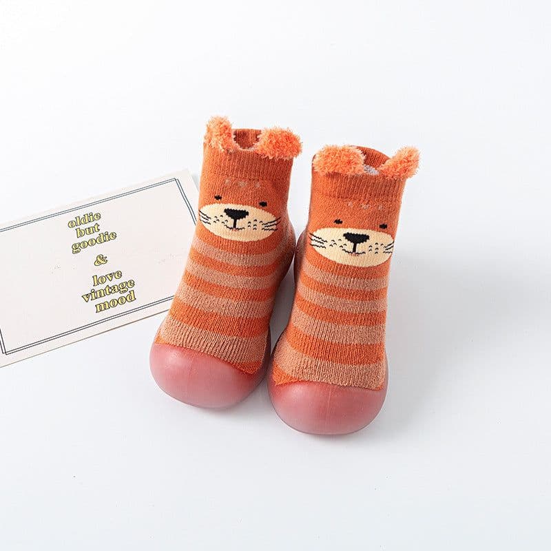 image-Baby floor socks fall/winter baby toddler shoes soft bottom terry thick socks shoes boys and girls non-slip indoor footwear
