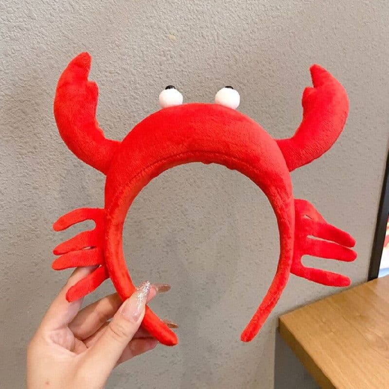image-Cartoon plush funny doll headband headband belongs to carrot dinosaur head buckle hairpin live broadcast powder suction headband