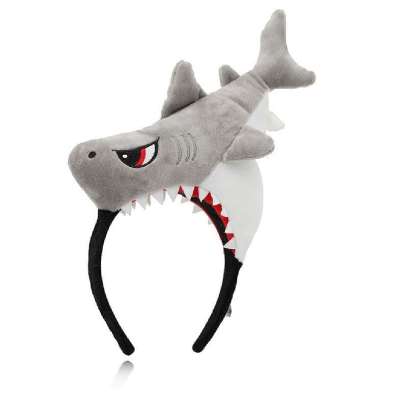 image-Cartoon plush funny doll headband headband belongs to carrot dinosaur head buckle hairpin live broadcast powder suction headband