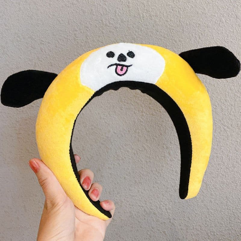 image-Cartoon plush funny doll headband headband belongs to carrot dinosaur head buckle hairpin live broadcast powder suction headband