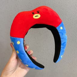 image-Cartoon plush funny doll headband headband belongs to carrot dinosaur head buckle hairpin live broadcast powder suction headband